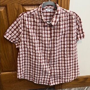 EUC Madewell Seersucker Baybrook Shirt in Plaid, size: XL